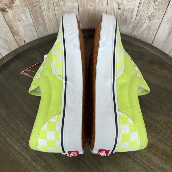 Vans Era Checkerboard “Sharp Green” Sneaker Sz 6.5 - Picture 7 of 9